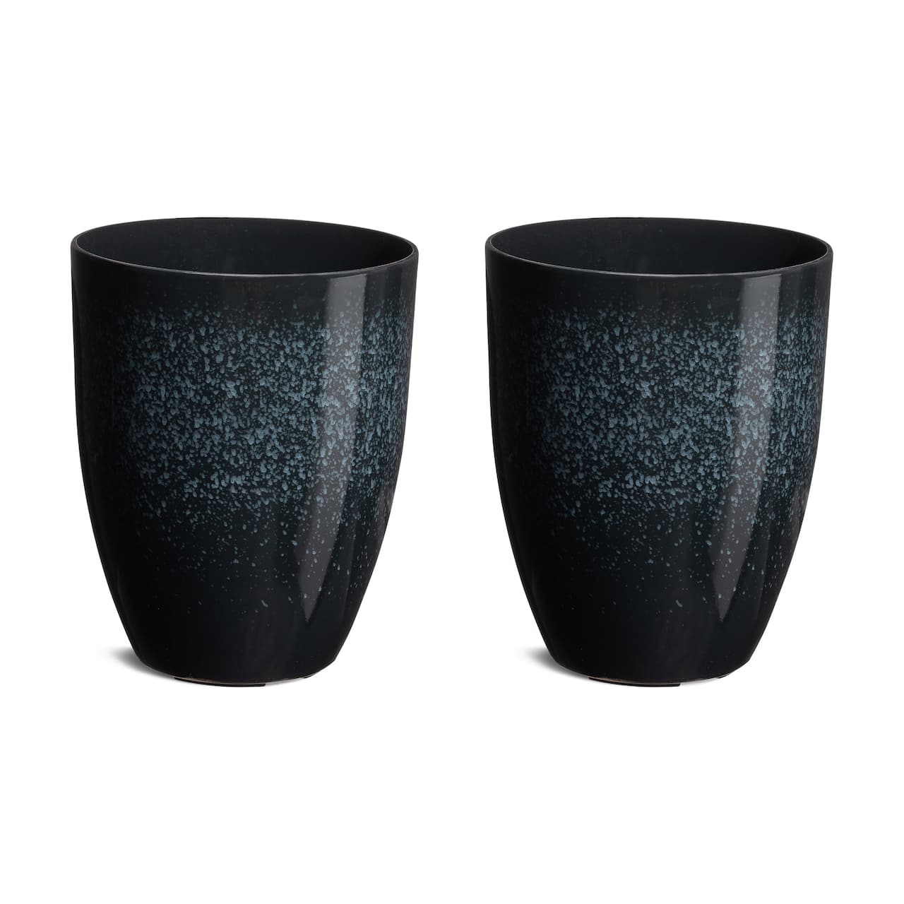 Glitzhome® 17" Eco-Friendly Oversized Faux Ceramic Tall Bowl Planters, 2ct.